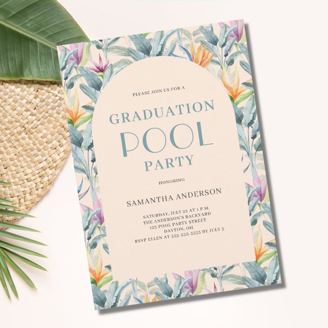 Invitación Graduación de Fiesta de grupo tropical (Subido por el creador)