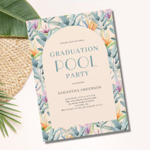 Invitación Graduación de Fiesta de grupo tropical
