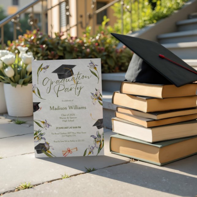 Invitación Graduación de Flores Silvestres (Subido por el creador)