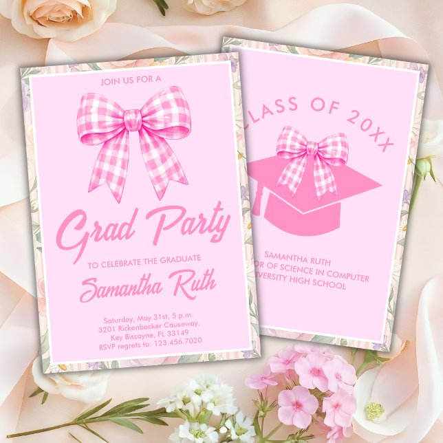 Invitación Graduación de flores silvestres (Subido por el creador)