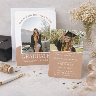Invitación Graduación de Foto Arco Moderno