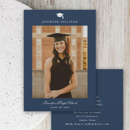 Invitación Graduación de Foto con Tipo Mínimo