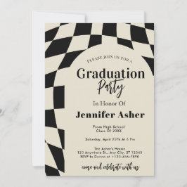 Invitación Graduación de foto de arco de control de la marina