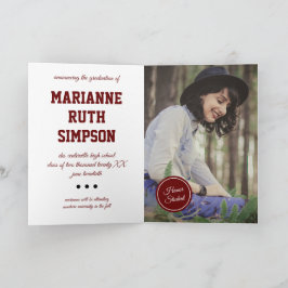 Invitación Graduación de foto de Círculos de Marón