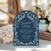 Graduación de foto del Blue Papel Picado