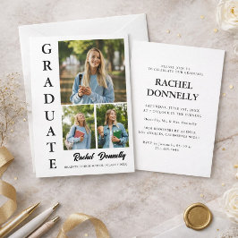 Invitación Graduación de Foto Elegante