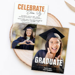 Invitación Graduación de Foto Moderna