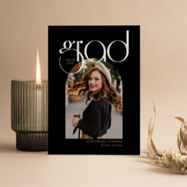 Invitación Graduación de fotografía de 5 Arcos B & W Minimali