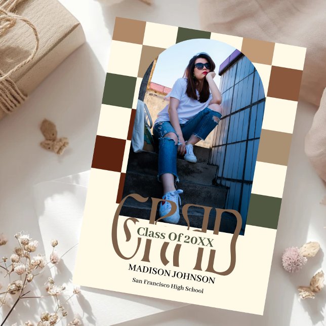 Invitación Graduación de fotografía de arco '25 retro grado b (Subido por el creador)