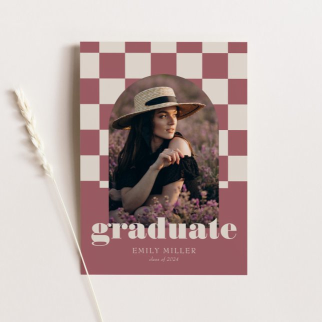 Invitación Graduación de fotografía de arco bajo control de R (Subido por el creador)