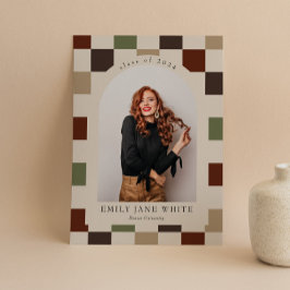 Invitación Graduación de fotografía de arco bajo control retr