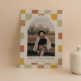 Invitación Graduación de fotografía de arco bajo control retr