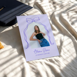 Invitación Graduación de fotografía de arco de amarre con man