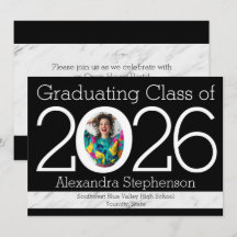 Graduación de fotografía de cuadro numérica modern