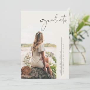 Invitación Graduación de fotografía del Arco de caligrafía Mi