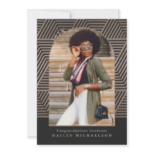 Graduación de fotografía geométrica de impresión e