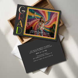 Invitación Graduación de fotografía Groovy Psicodelic Retro D