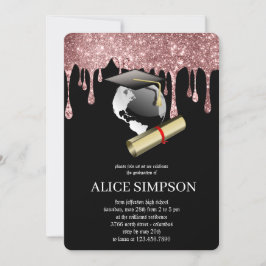 Invitación Graduación de fotografía Minimalista de la Moda de