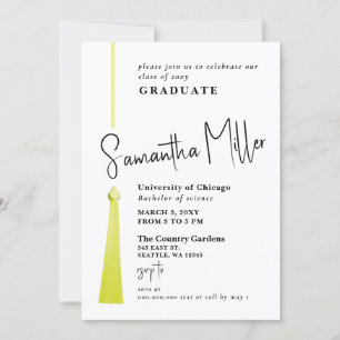 Invitación Graduación de fotografía Minimalista moderna con t