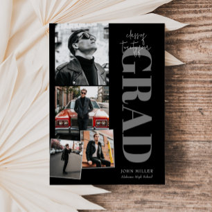 Invitación Graduación de fotografía Minimalista vertical mode