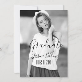 Invitación Graduación de fotografía Minimista moderna