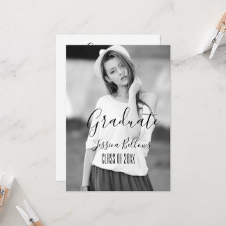Invitación Graduación de fotografía Minimista moderna