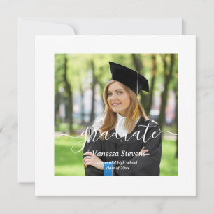 Invitación Graduación de fotografía personalizado