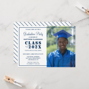 Invitación Graduación de fotografía personalizado