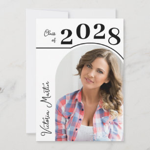 Invitación Graduación de fotos de arte moderno