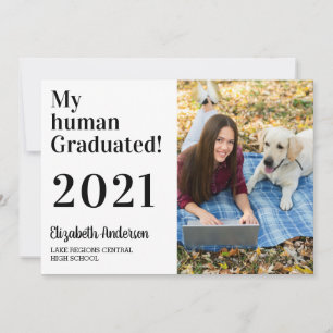 Invitación Graduación de fotos de mi perro gracioso 2021 grad
