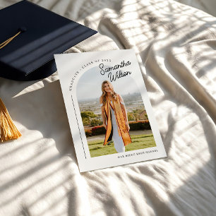 Invitación Graduación de fotos moderna de moda