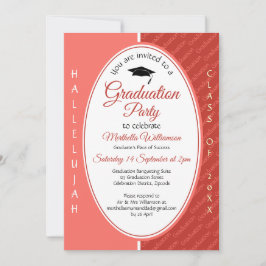 Invitación Graduación de Graduación de HALLELUJAH Personaliza