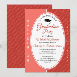 Invitación Graduación de Graduación de HALLELUJAH Personaliza