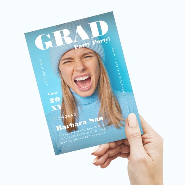 Invitación Graduación de Graduado de la revista Grad Fiesta m (Subido por el creador)