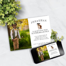 Invitación Graduación de guardería de Cute Squirrel
