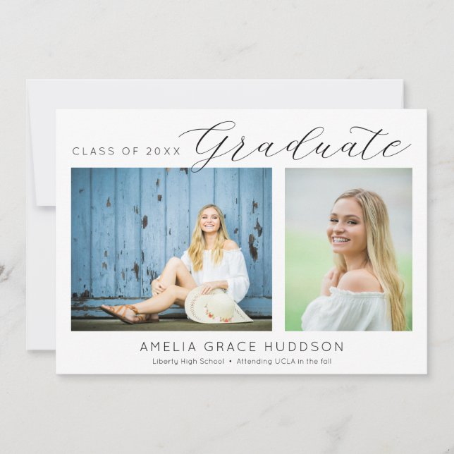 Invitación Graduación de guion (Anverso)