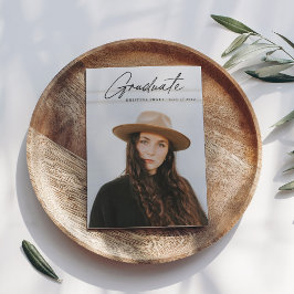 Invitación Graduación de guión Fiesta de retrato fotográfico 