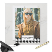 Graduación de Houndstoth de moda Clase fotográfica