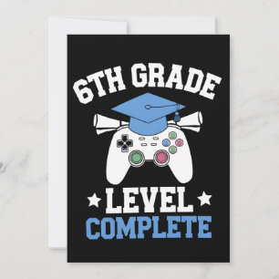 Invitación Graduación de Juegos de Nivel de 6to Grado Complet