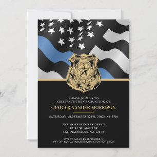 Invitación Graduación de la Academia de Policía Bandera de Ap