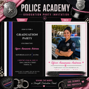 Invitación Graduación de la Academia de Policía Femenina Líne