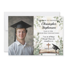 Graduación de la Biblia Cristiana Verse Photo