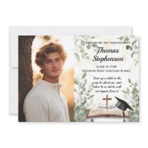 Graduación de la Biblia Cristiana Verse Photo