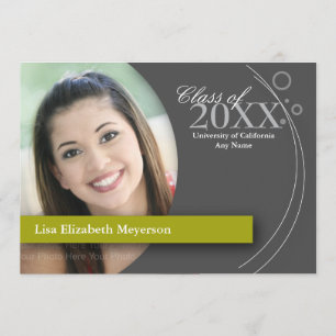 Invitación Graduación de la curva y de los puntos: Verde del