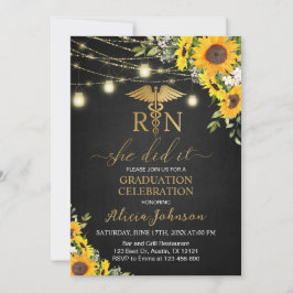 Invitación Graduación de la Escuela de Enfermería RN Black Go