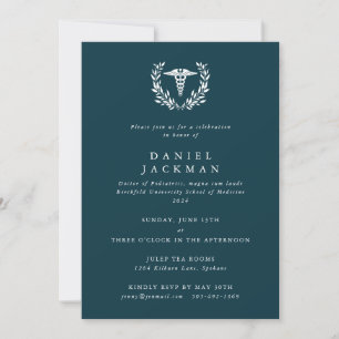Invitación Graduación de la Escuela de Medicina Caduceo Verde