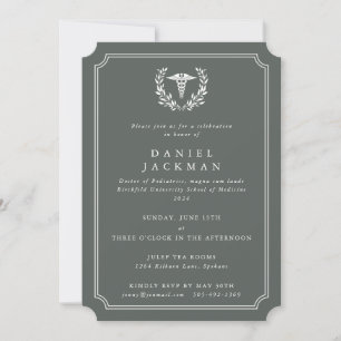 Invitación Graduación de la Escuela de Medicina Caduceo Verde
