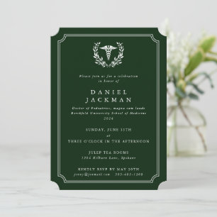 Invitación Graduación de la Escuela de Medicina Caduceo Verde