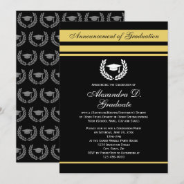 Invitación Graduación de la escuela secundaria formal Stripes