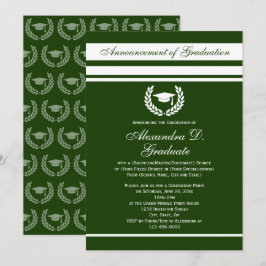 Invitación Graduación de la escuela secundaria formal Stripes